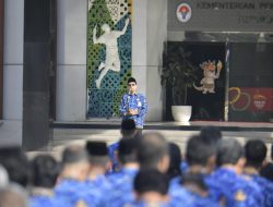 Kemenpora Gelar Apel Pagi Perdana di Tahun 2024