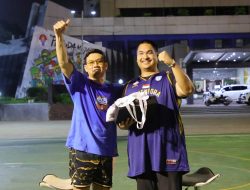 Denny Sumargo Senang Bisa Main Basket dan Ngobrol Bareng Sama Menpora Dito