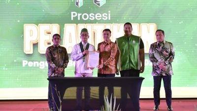 Kemenpora Dito Hadiri Acara Pelantikan KOHATI di Aula Buya Hamka
