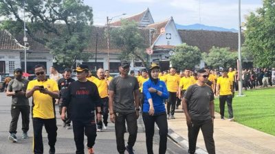 Jalin Kebersamaan, Forkopimda Sumedang dan Penyelenggara Pemilu Gelar Olahraga Pagi