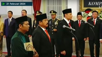 Jokowi Lantik Ketum Partai Demokrat Sebagai PAW Menteri ATR/BPN