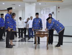 Sesmenpora Ambil Sumpah Jabatan 85 Pegawai Dengan Perjanjian Kerja