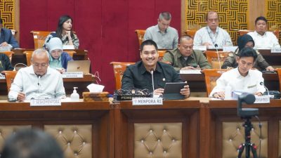 Menpora Dito Rapar Kerja Dengan Komisi X DPR RI