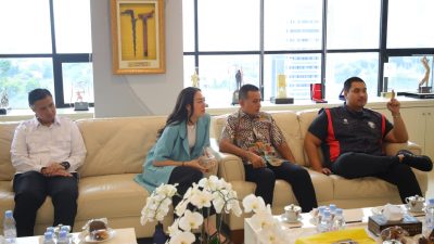 Menpora Dito Menerima Audiensi IMI Sumut Tentang APRC Danau Toba tahun 2023
