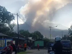 Gunung Lewotobi Laki-laki Kembali Meletus, Warga Diminta Waspada