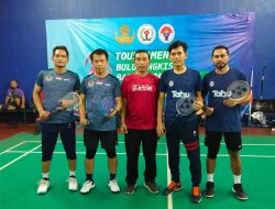 Kalahkan Kementerian LHK B, Tim Bulu Tangkis Kemenpora Lolos Semifinal Tournament Bulu Tangkis Bapor Korpri Cup 2024