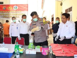 Polres Bima Musnahkan BB Kasus Narkotika; Ganja Seberat 315,95 Gram dan Sabu Seberat 137,09 Gram