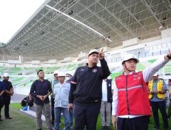 Menpora Dito Pimpin Peninjauan Persiapan Stadion Utama Sumut untuk Penutupan PON XXI