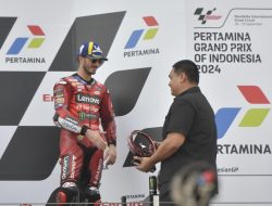 Jorge Martin Juara MotoGP Mandalika 2024, Bagnaia Raih Posisi Ketiga