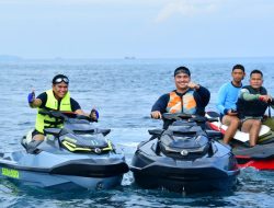 Aksi Menpora Dito Dan KASAL Muhammad Ali Tahlukan Laut Jakarta Dengan Jet Ski