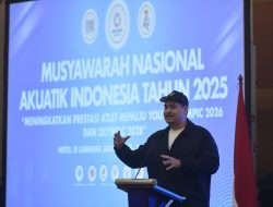 Menpora Dito Buka Munas PB Akuatik Indonesia 2025, Fokus ke Youth Olympic dan Olimpiade 2028