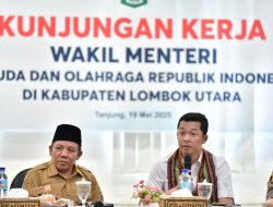 Lombok Utara Kembangkan Sport Tourism Dan Kepemudaan, Dapat Dukungan Wamenpora