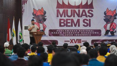 Dito Ariotedjo Resmikan Munas BEM SI: Mahasiswa Harus Jadi Kekuatan Kritis dan Solutif